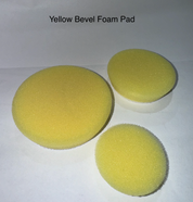 ShineMate Yellow Cutting Pad – top view, bevel edge design