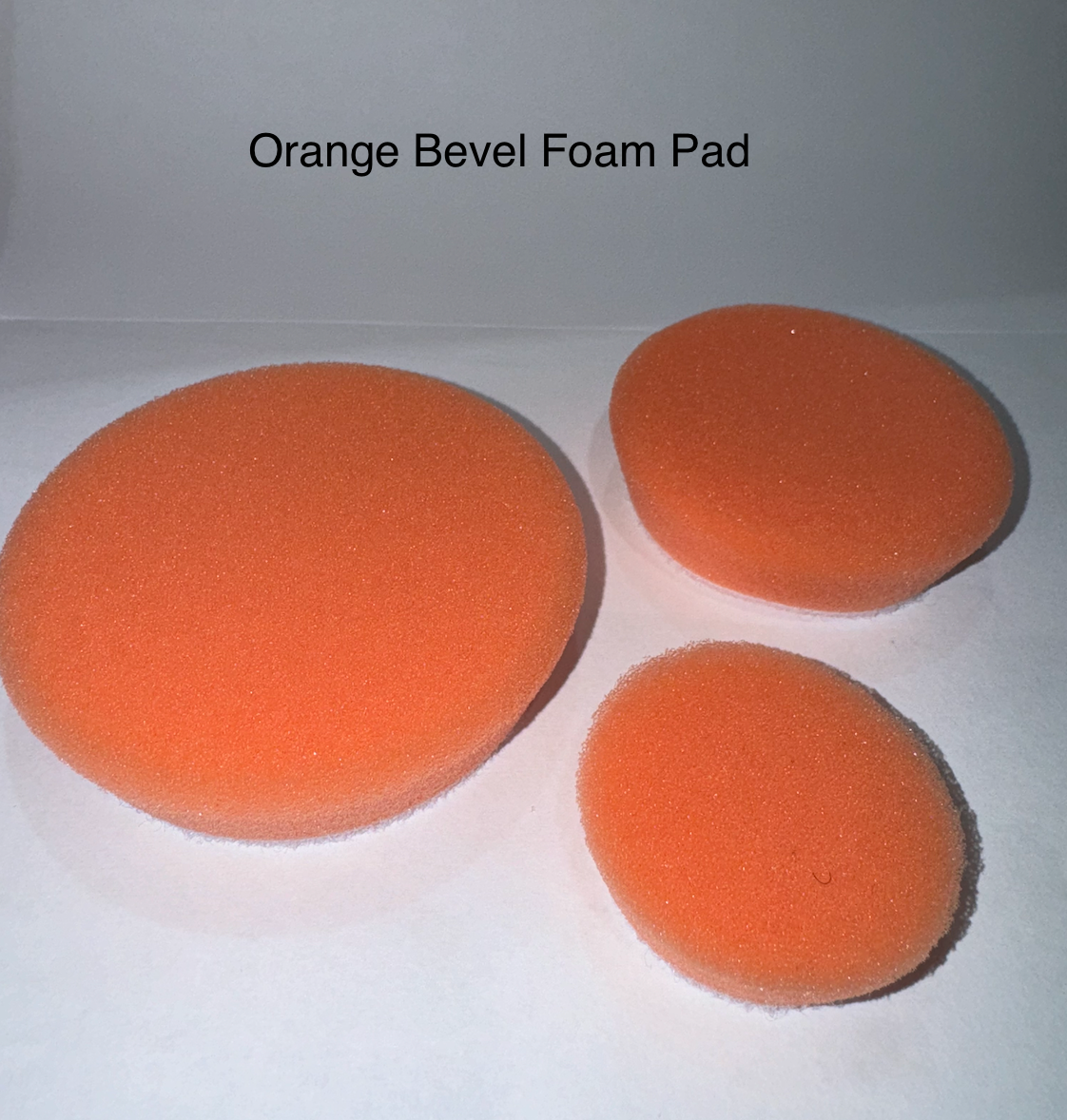 ShineMate Orange Polishing Pad – side view of bevel edge