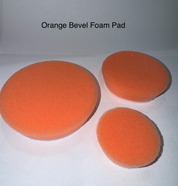 ShineMate Orange Polishing Pad – side view of bevel edge