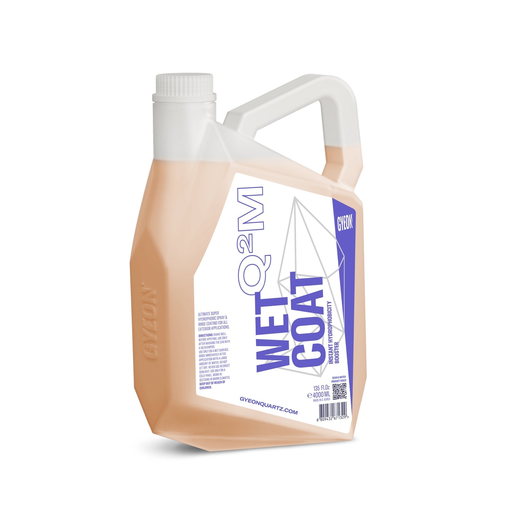 Gyeon Quartz Q2M WetCoat | Water-Activated Spray Sealant | 4000ml
