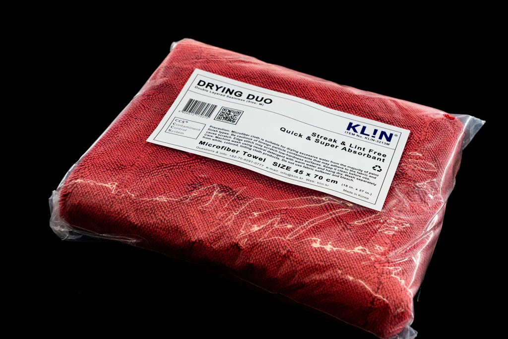 KLIN Drying Duo Towel | Medium 18 x 27 | Microfiber Towel - Parks Car Care