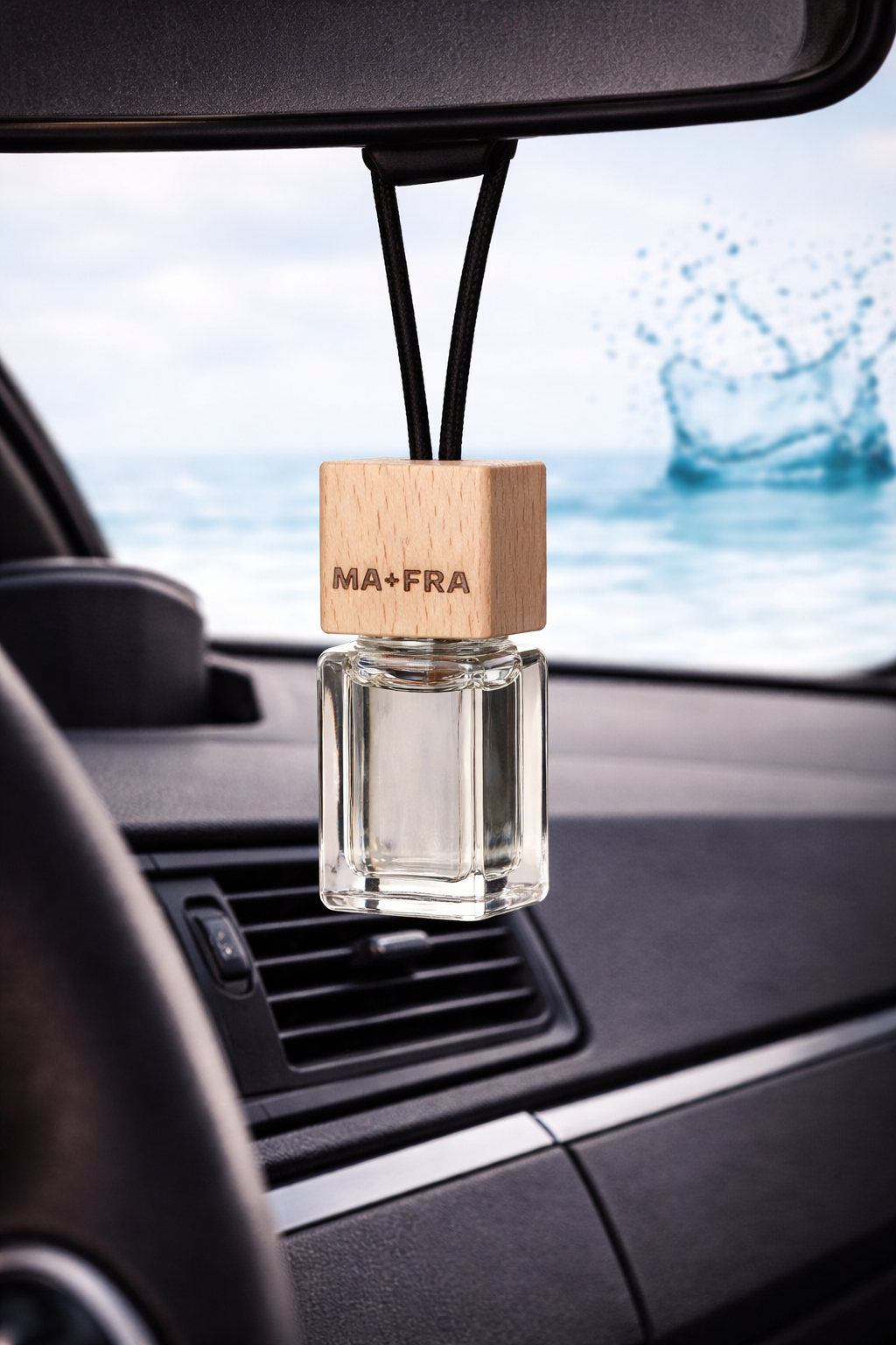 Mafra Deo Cube Car Air Freshener | Compact Hanging Neutralizer | Long-Lasting Forest Scent Eliminates Odors & Refreshes Cabin
