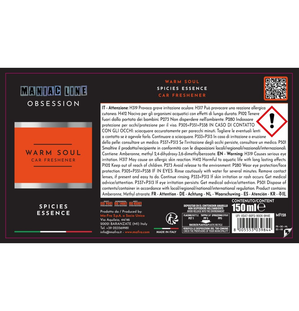 Maniac Line Obsession | Interior Scent | 150ML