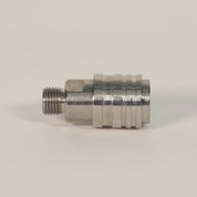 Push-lock 1/4" Stainless Steel Coupler Male