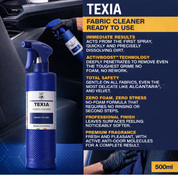 Labocosmetica TEXIA Fabric Cleaner RTU | Works In Seconds | No Residual Foam | 500ML