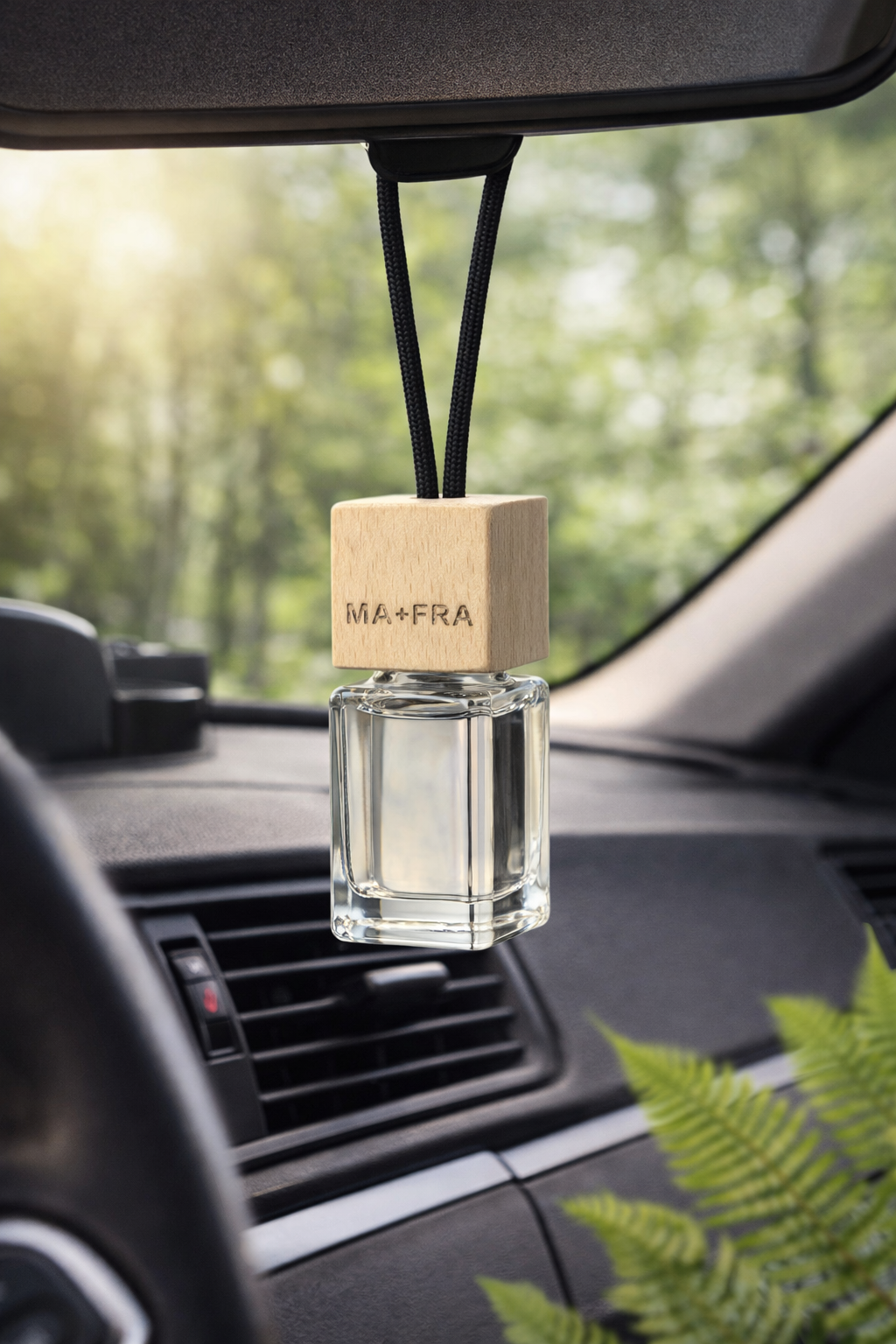 Mafra Deo Cube Car Air Freshener | Compact Hanging Neutralizer | Long-Lasting Forest Scent Eliminates Odors & Refreshes Cabin