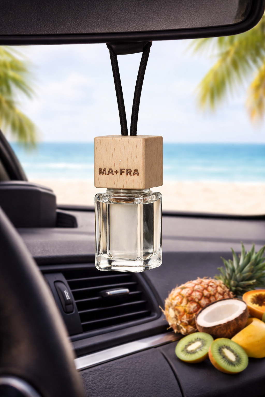 Mafra Deo Cube Car Air Freshener | Compact Hanging Neutralizer | Long-Lasting Forest Scent Eliminates Odors & Refreshes Cabin
