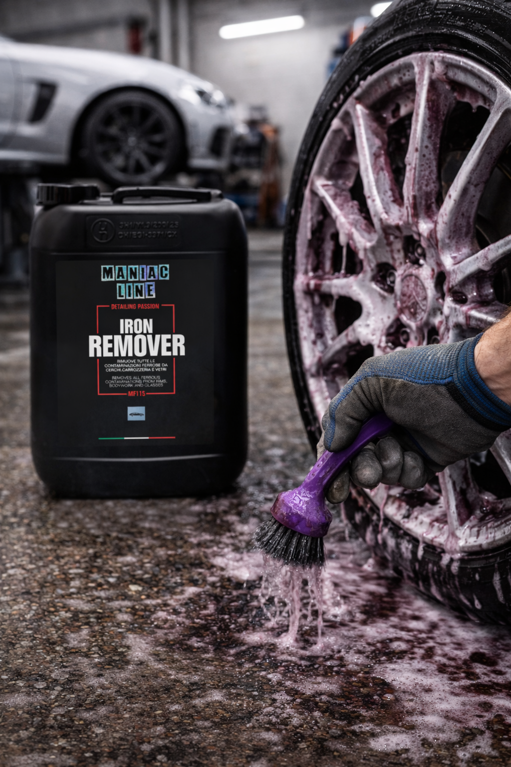 Maniac Line Iron Remover 5L | Brake Dust & Metal Contaminant Cleaner | 5L