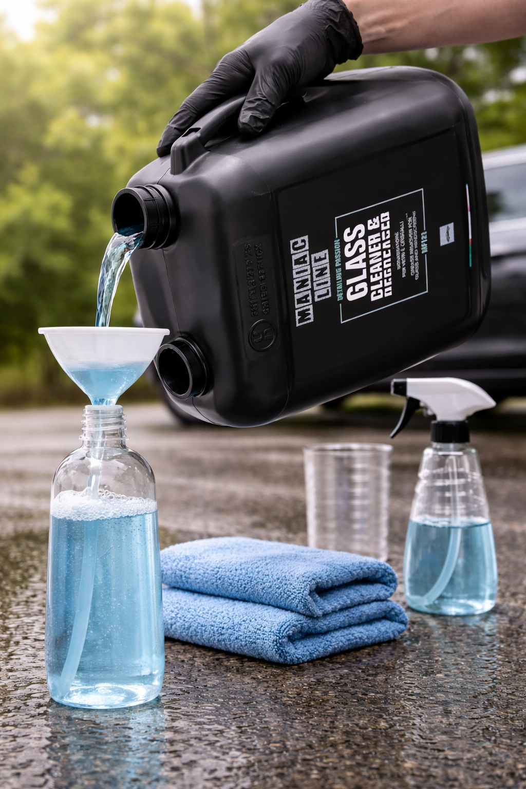 Maniac Line Glass Cleaner & Degreaser 5L | Streak-Free Cleaner | 5L