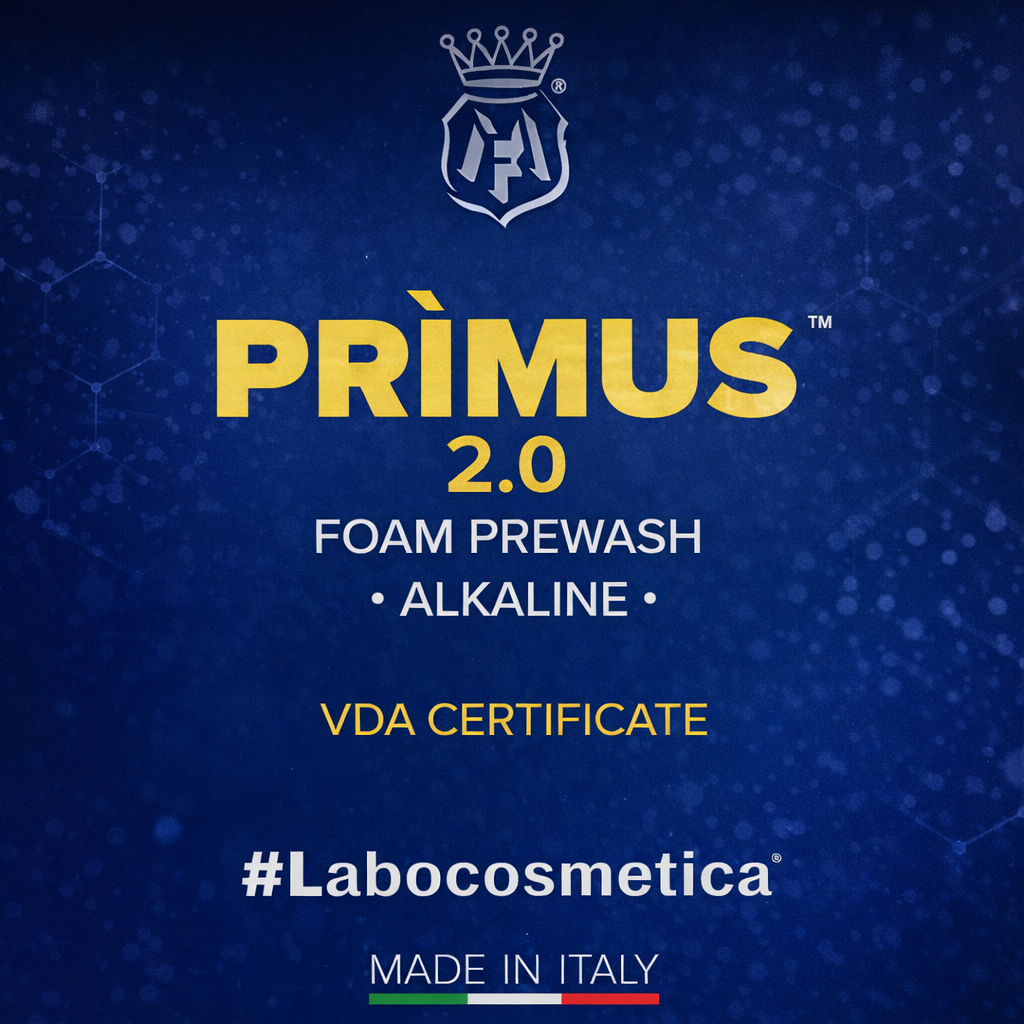 Labocosmetica PRIMUS 2.0 Alkaline Foam Prewash | VDA Certified Presoak for Traffic Film Road Grime and Bugs