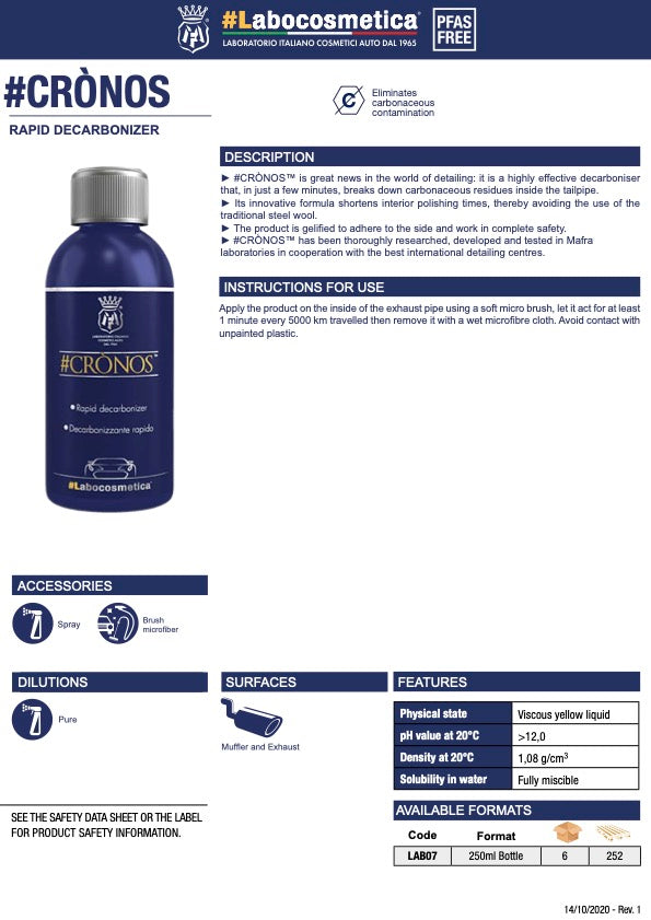 Labocosmetica - CRONOS - Rapid Decarbonizer - 250ML