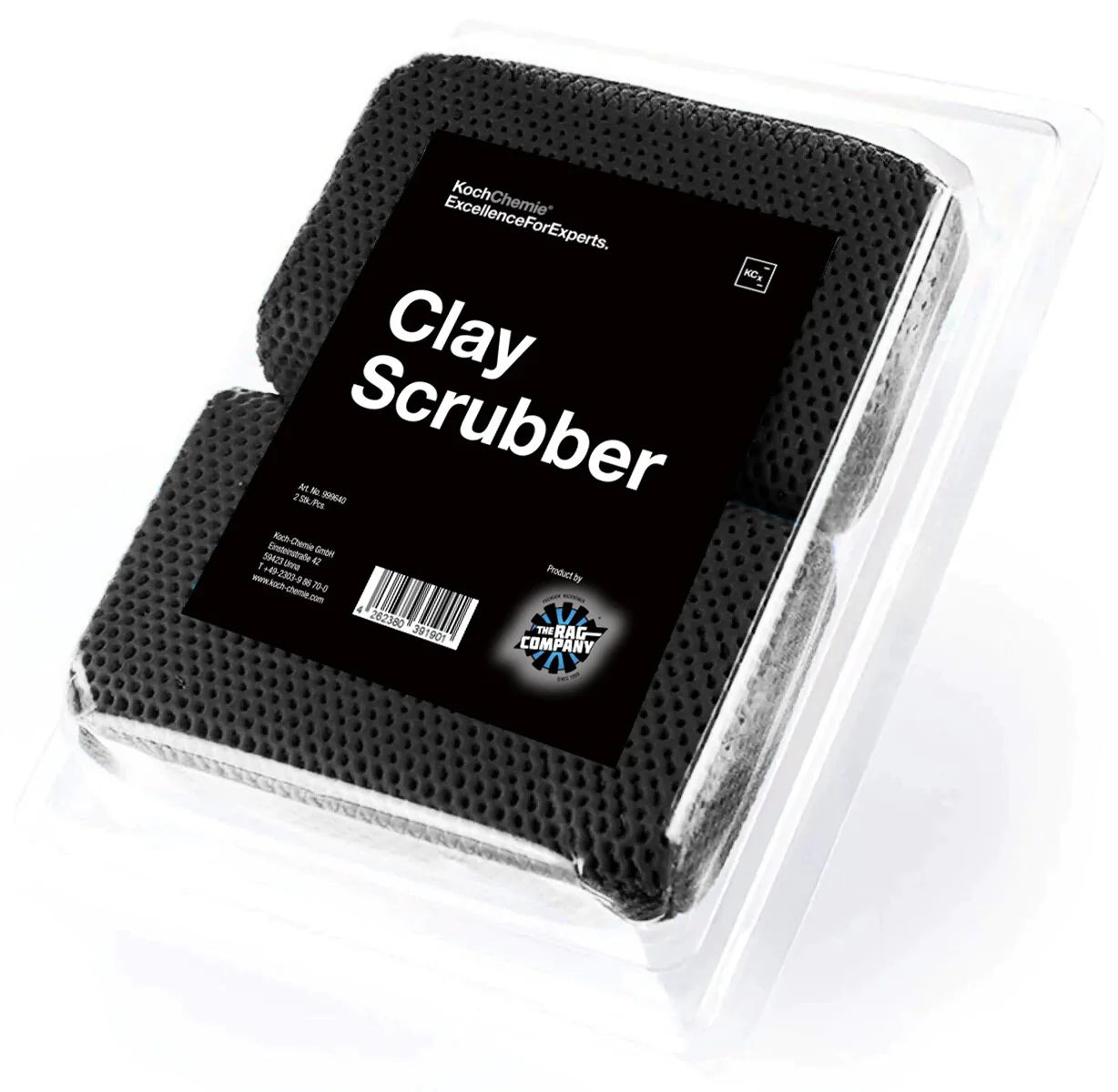 Koch Chemie Clay Scrubber Black-Grey | Reusable Clay Pad