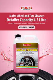 Mafra Wheel & Tire Cleaner | Wheel & Arch Degreaser | Foam or No Foam Use | 500mL, 4.5L