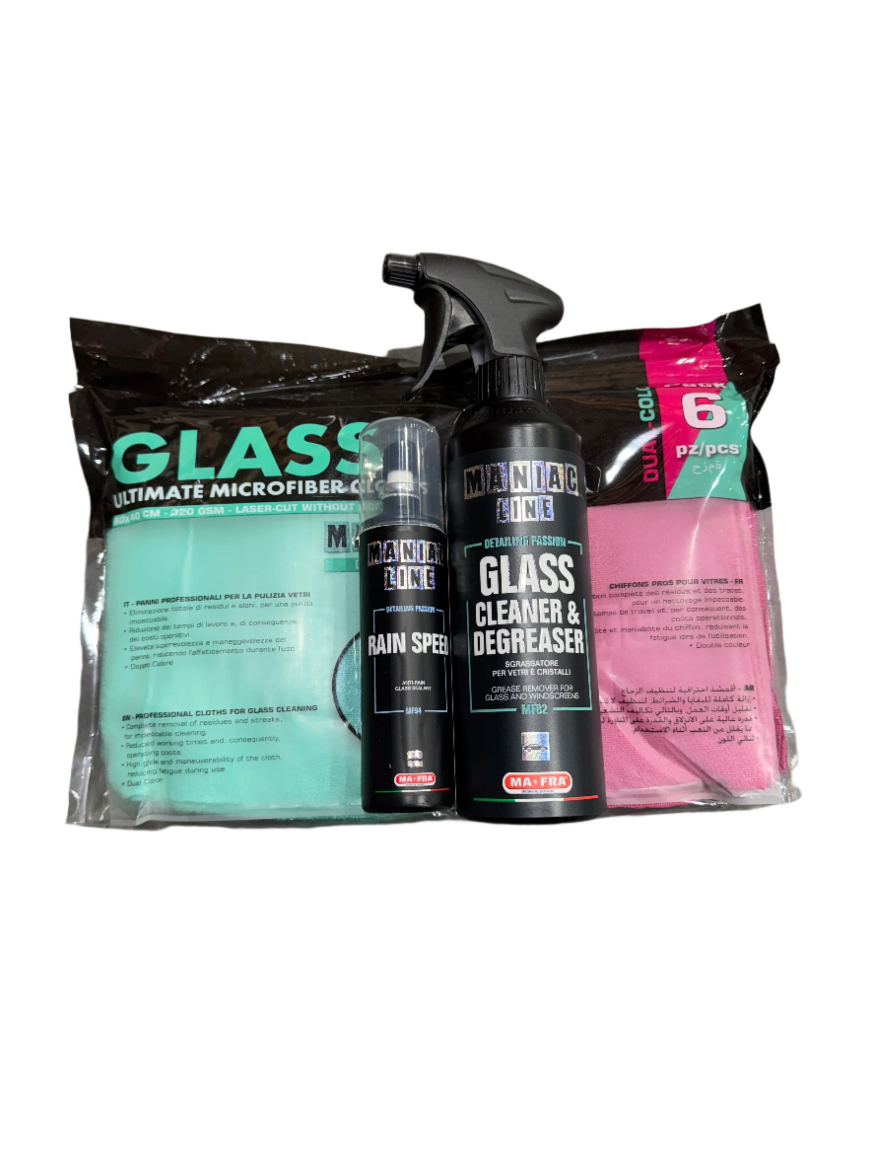 MANIAC Glass Degreaser & Rain Speed Bundle