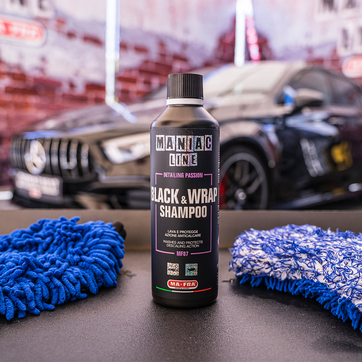 クマ 様@Maniac Line Black & Wrap Shampoo Maniac Line - BLACK & WRAP SHAMPOO 500ml – Parks Car Care