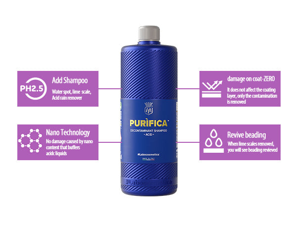 Labocosmetica - PURIFICA - Acid Decontaminant Shampoo