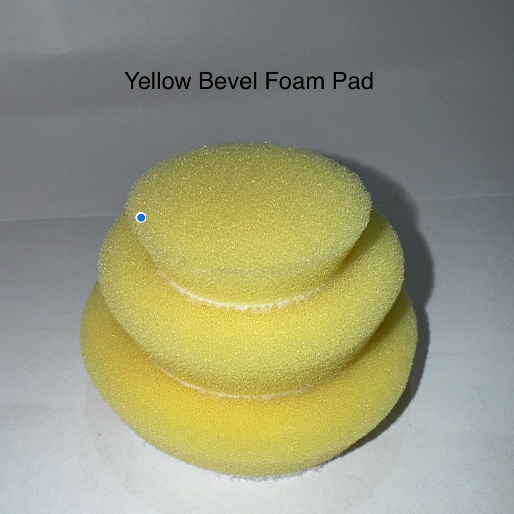 ShineMate Yellow Bevel Cutting Foam Pad – 27mm, 44mm, 64mm, 78mm sizes