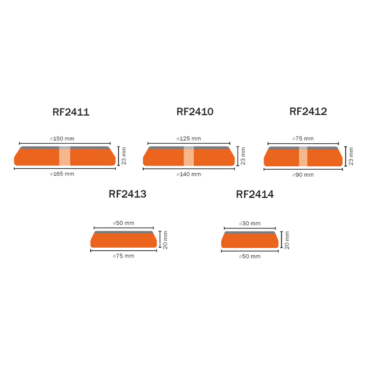 CARTEC - Unipad Orange Pads