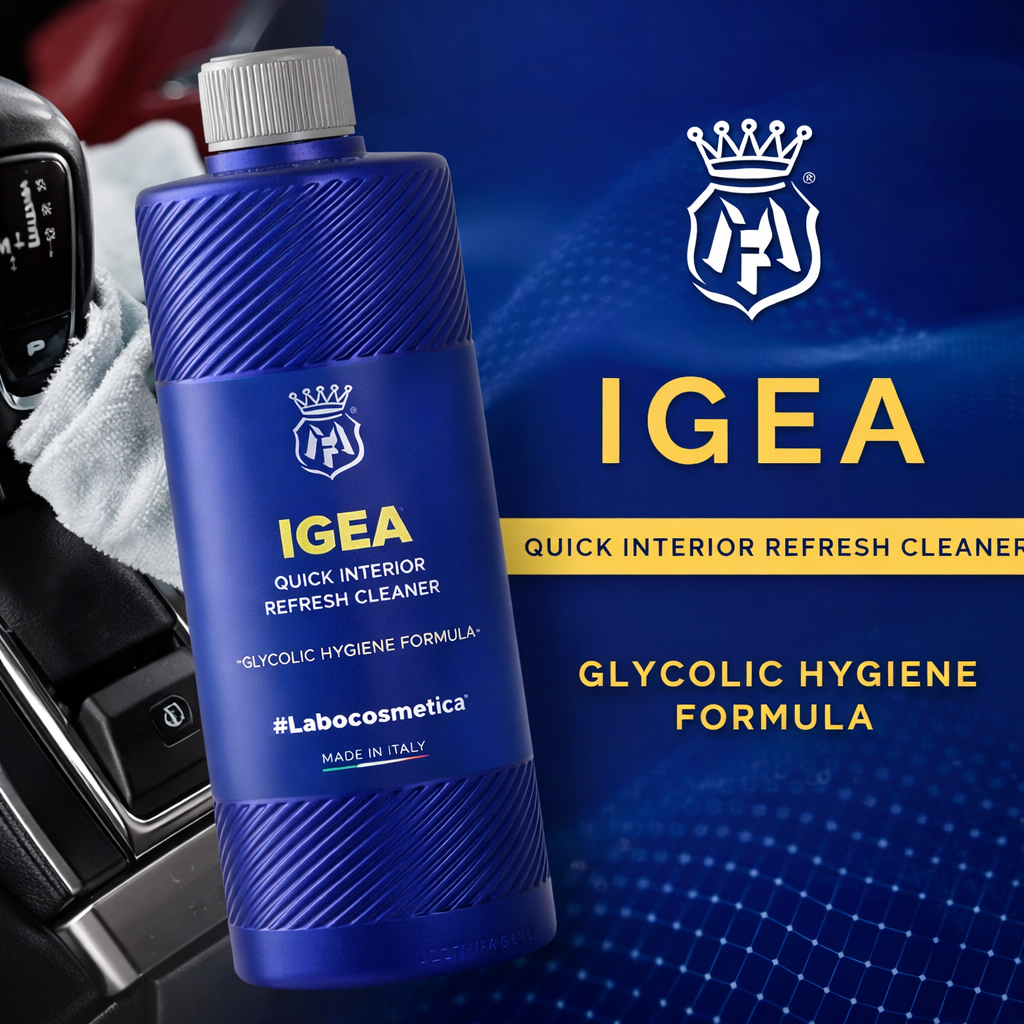 Labocosmetica IGEA Quick Refresh Interior Cleanser | Fast Wipe for Dashboards Trims Touchscreens & Plastics | 500ML