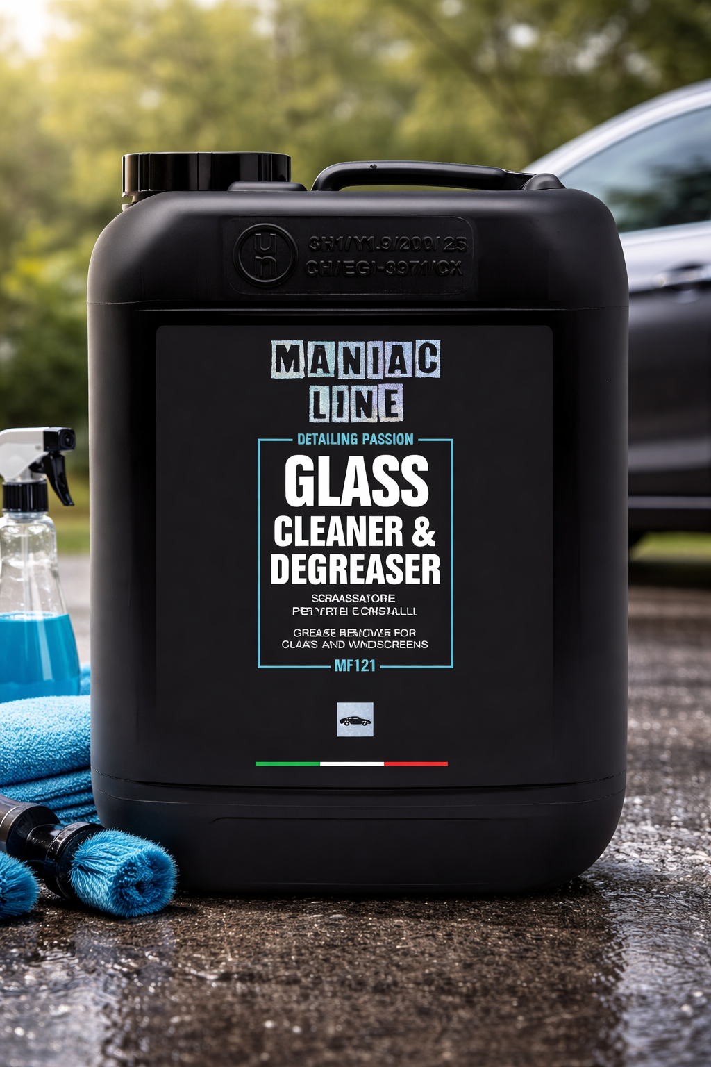 Maniac Line Glass Cleaner & Degreaser 5L | Streak-Free Cleaner | 5L