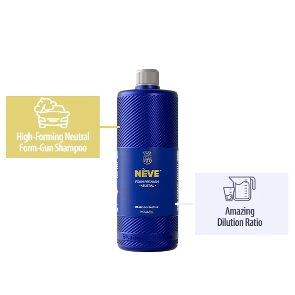 Labocosmetica NEVE Neutral pH Foam Prewash | Coating-Safe Clingy Pre-Soak With High Lubrication